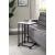 Taurus Wood Veneer/Metal Mobile Accent Table w/ Caster Wheels