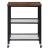Taurus Wood Veneer/Metal Rectangular Accent Table, Composition 1