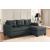Phelps Polyester Fabric/Wood Sectional Sofa