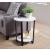 Taurus Wood Veneer/Metal Round Accent Table