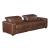 Sutton Leather Power Double Reclining Modular Loveseat with Console & Power Headrests