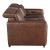 Sutton Leather Power Double Reclining Modular Loveseat with Console & Power Headrests