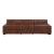 Sutton Leather Power Double Reclining Modular Sofa with Power Headrests