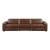 Sutton Leather Power Double Reclining Modular Sofa with Power Headrests