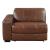Sutton Leather Power Double Reclining Modular Loveseat with Power Headrests