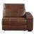 Sutton Leather Power Double Reclining Modular Loveseat with Power Headrests