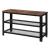Taurus Wood Veneer/Metal Shoe Cabinet