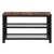 Taurus Wood Veneer/Metal Shoe Cabinet