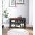 Taurus Wood Veneer/Metal Shoe Cabinet
