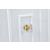Cosmopolitan 3-Door Wood Veneer Lacquer Sideboard with Gold Stainless Steel Base & Handles