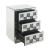 Noralie 97930 Mirrored/Faux Diamonds Accent Table/Nightstand