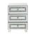 Noralie 97931 Mirrored/Faux Diamonds Accent Table/Nightstand