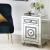 Noralie 97934 Mirrored/Faux Diamonds Accent Table/Nightstand