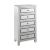 Noor 97945 Mirrored/Faux Diamonds Cabinet/Chest