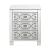 Noralie 97947 Mirrored/Faux Diamonds Accent Table/Nightstand