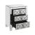 Noralie 97947 Mirrored/Faux Diamonds Accent Table/Nightstand