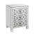 Noralie 97947 Mirrored/Faux Diamonds Accent Table/Nightstand