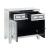 Noralie Mirrored/Faux Diamonds Cabinet w/2 Drawers & 2 Doors