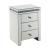 Noralie 97954 Mirrored/Faux Diamonds Accent Table/Nightstand