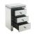 Noralie 97954 Mirrored/Faux Diamonds Accent Table/Nightstand