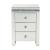 Noralie 97954 Mirrored/Faux Diamonds Accent Table/Nightstand