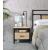 Yawan Wood/Metal Accent Table/Nightstand