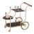 Lacy Glass/Metal Serving Cart