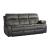 Acadia Microfiber/Bi-Cast Vinyl Double Reclining Sofa