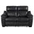 Renzo Leather/Bi-Cast Vinyl Power Double Reclining Loveseat