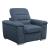Alfio Microfiber Chair with Pull-out Ottoman