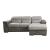 Alfio Microfiber Sectional with Pull-out Bed and Hidden Storage