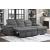 Alfio Microfiber Sectional with Pull-out Bed and Hidden Storage