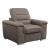 Alfio Microfiber Chair with Pull-out Ottoman