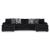 Midnight-Madness 3-Piece Polyester U-Shaped Sectional Sofa