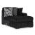 Midnight-Madness 2-Piece Polyester L-Shaped Sectional Sofa w/Right Arm Chaise Facing