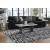 Midnight-Madness 2-Piece Polyester L-Shaped Sectional Sofa w/Right Arm Chaise Facing
