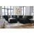 Midnight-Madness 4-Piece Polyester U-Shaped Sectional Sofa w/Right Arm Chaise Facing