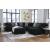 Midnight-Madness 4-Piece Polyester U-Shaped Sectional Sofa w/Right Arm Chaise Facing
