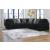 Midnight-Madness 3-Piece Polyester L-Shaped Sectional Sofa