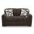 Midnight Madness Modern Loveseat | Chocolate Upholstery