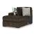 Midnight-Madness 3-Piece Polyester Sectional Sofa w/LAF Chaise