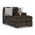 Midnight-Madness 4-Piece U-Shaped Polyester Sectional Sofa w/RAF Chaise