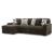 Midnight-Madness 2-Piece Polyester Sectional Sofa w/LAF Chaise