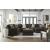 Midnight-Madness 4-Piece U-Shaped Polyester Sectional Sofa w/RAF Chaise