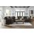 Midnight-Madness 4-Piece U-Shaped Polyester Sectional Sofa w/RAF Chaise
