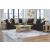 Midnight-Madness 3-Piece L-Shaped Polyester Sectional Sofa 