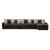 Midnight-Madness 3-Piece Polyester Sectional Sofa w/RAF Chaise