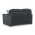 Midnight Madness Modern Loveseat | Gunmetal Upholstery