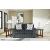 Midnight Madness Modern Loveseat | Gunmetal Upholstery