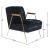 Woodford Velvet Accent Chair